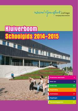 Kluiverboom Schoolgids 2014-2015