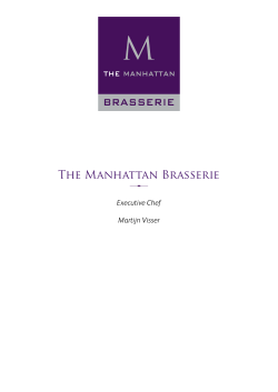 The Manhattan Brasserie - The Manhattan Hotel Rotterdam