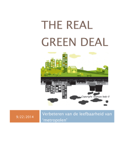 The real green deal