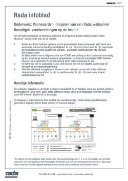 Inregelvoorwaarden