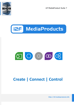 i2f MediaProduct Suite 7 brochure