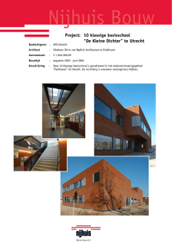 2005 Utrecht – basisschool De Dichter