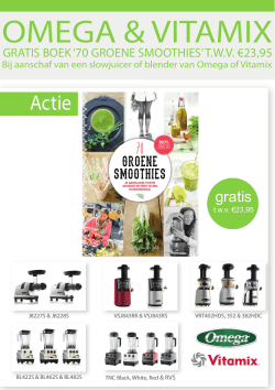 20140827 Omega en Vitamix 70 groene smoothies kopie
