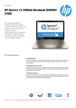 HP Spectre 13-3000eb Ultrabook