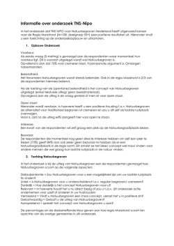 Informatie over onderzoek TNS-Nipo