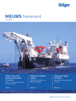 Dr&auml;ger Nieuws Nederland Juni 2014