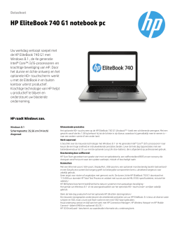 HP EliteBook 740 G1 notebook pc