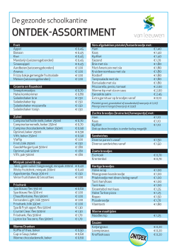 Prijslijst (pdf) - CSG Groene Hart