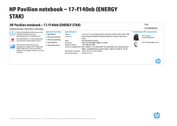 HP Tablet Fact Tag A4