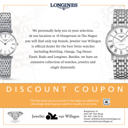 DISCOUNT COUPON - Juwelier van Willegen