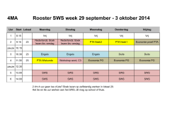 4MA Rooster SWS week 29 september