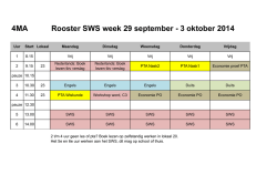 4MA Rooster SWS week 29 september