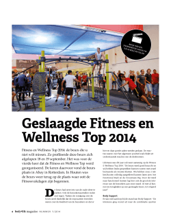 Geslaagde Fitness en Wellness Top 2014