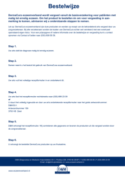 Bestelwijze - DermaCura&reg; eczeemverband