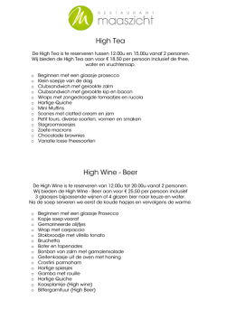 High Tea High Wine - Beer