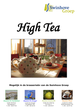 High Tea - Swinhove