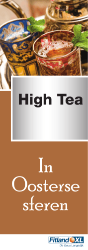 Bekijk hier de flyer met alle High Tea arrangementen