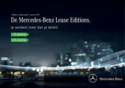 Download prijslijst Lease Editions (PDF) - Mercedes-Benz