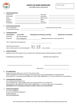 Inschrijfformulier KBN Danexamen 25 mei 2014
