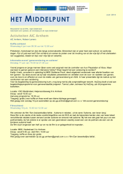 HET MIDDELPUNT - Nederlandse Vereniging voor Autisme