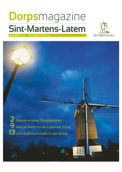 Dorpsmagazine maart 2014 - Gemeente Sint-Martens