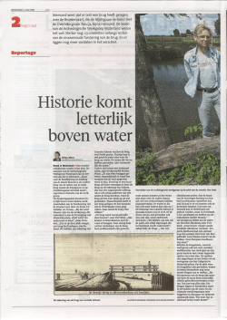 Historie komt letterlijk boven water