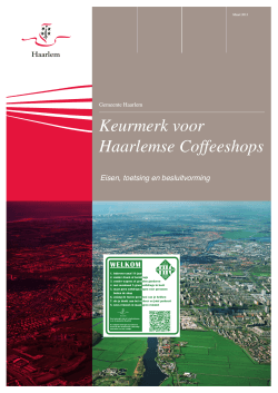 Keurmerk Coffeeshops Haarlem