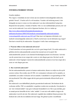 INFORMATIEBRIEF SWEED - Voedingsonderzoek