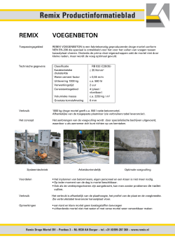 productinformatieblad - Remix Droge Mortel BV