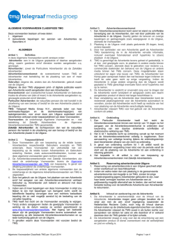 Download de TMG Algemene Voorwaarden Classifieds per 16 juni