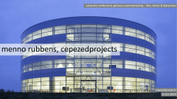 Download presentatie - Conferentie Gebouw Automatisering