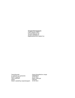 Inspectierapport