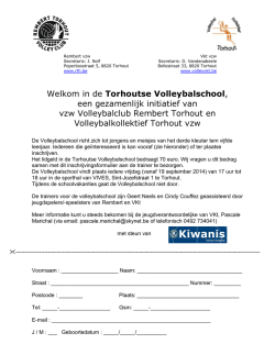 inschrijvingsbrief
