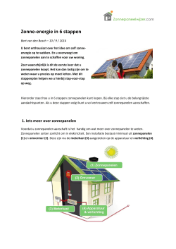Zonne-energie in 6 stappen