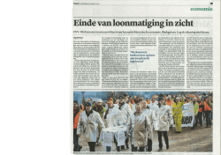 Einde van loonmatiging in zicht