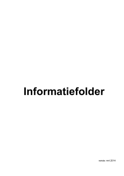 Informatiefolder - Palliatieve Zorg