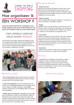 Hoe organiseer ik een workshop