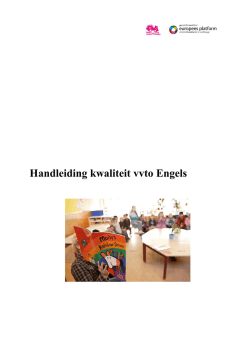 Handleiding kwaliteit vvto Engels