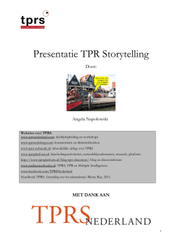 handout breinvriendelijk taalonderwijs via TPR Storytelling