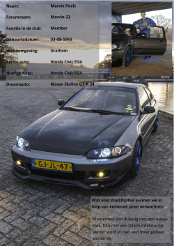 Eerste auto - Japanese Street Machine