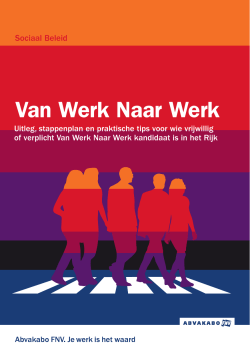 Printversie Brochure Van Werk Naar Werk