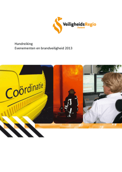 Handreiking Evenementen en brandveiligheid 2013