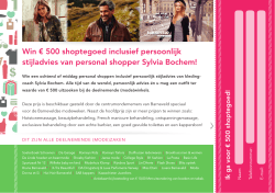 Win € 500 shoptegoed inclusief persoonlijk stijladvies