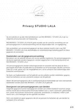 Privacy STUDIO LALA