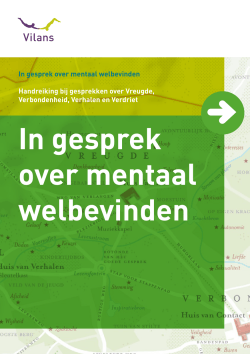 Handreiking: in gesprek over mentaal welbevinden