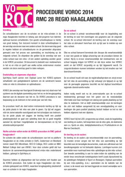 PROCEDURE VOROC 2014 RMC 28 REGIO