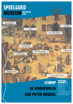 De Kinderspelen van Pieter Bruegel