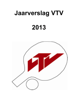 Jaarverslag VTV 2013(website)