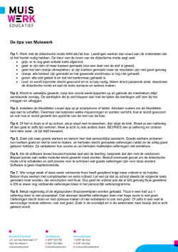 Tip 1 - Muiswerk Educatief