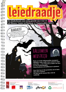 Je kunt de najaarseditie 2014 van het Leiedraadje hier